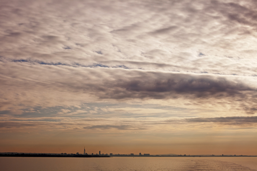 Looking back towards Portsmouth