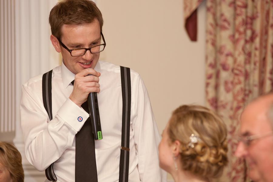 Some heartfelt words for his new wife