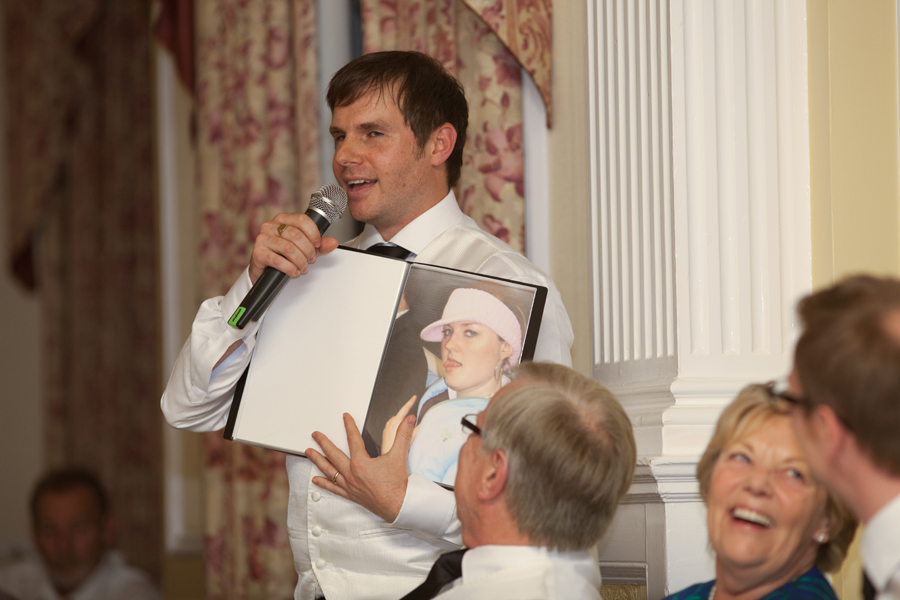 James with a photo of Suz