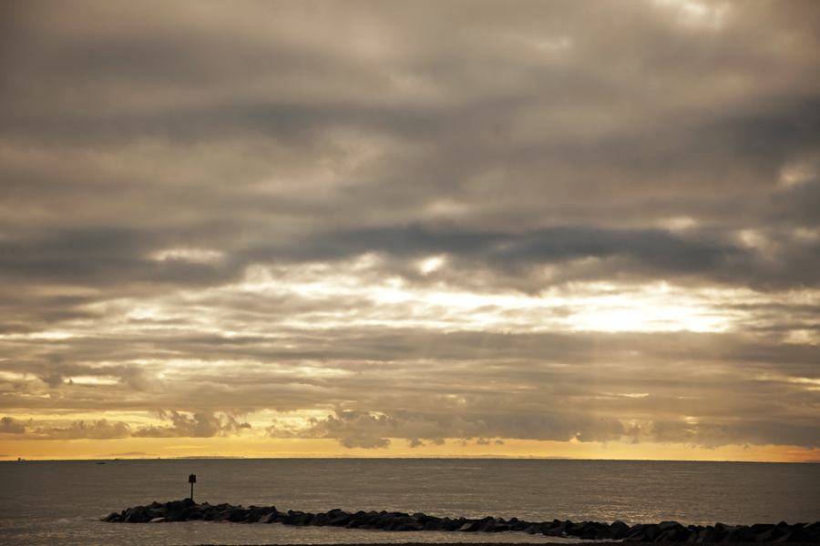 First glimpse of the sun