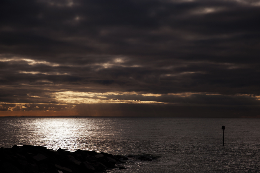 Sunshine over the sea