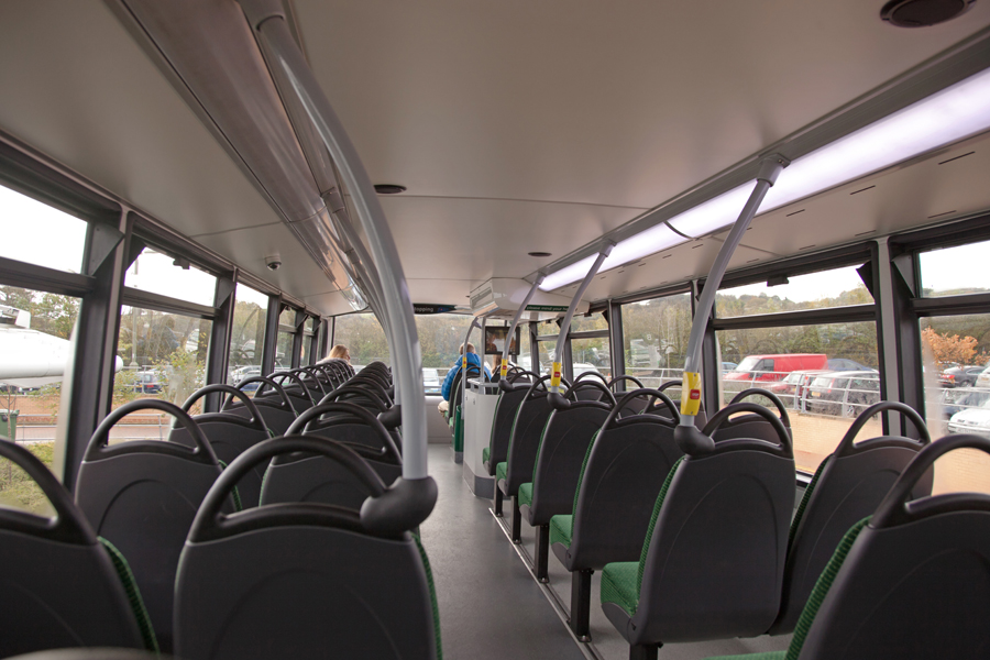 The first passengers on the park and ride