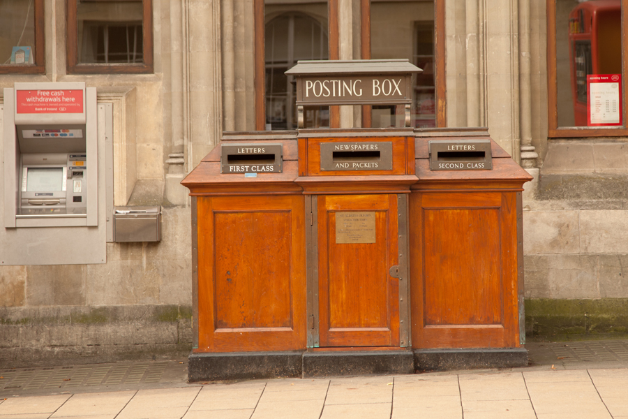 Old fashioned post box