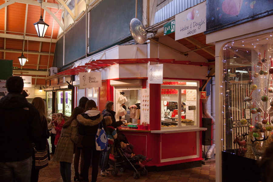 Ben's Cookies inside the Covered Market