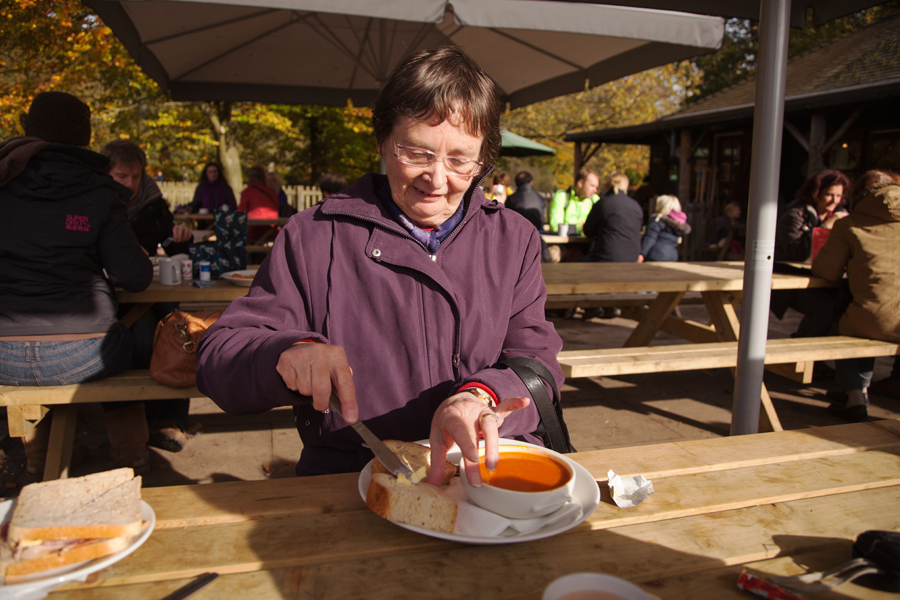 Mum with her soup