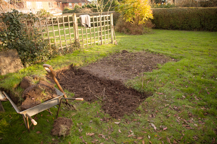 Looking down from the top end
