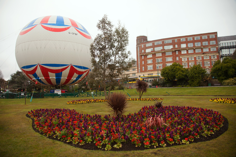 Too cold and windy for the balloon to be aloft