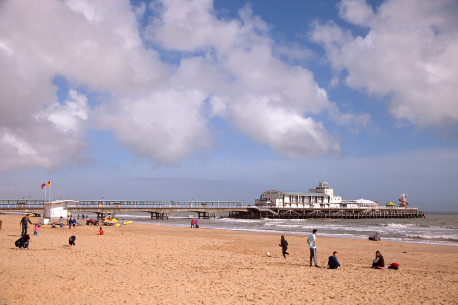 Bournemouth pier in the April sunshine