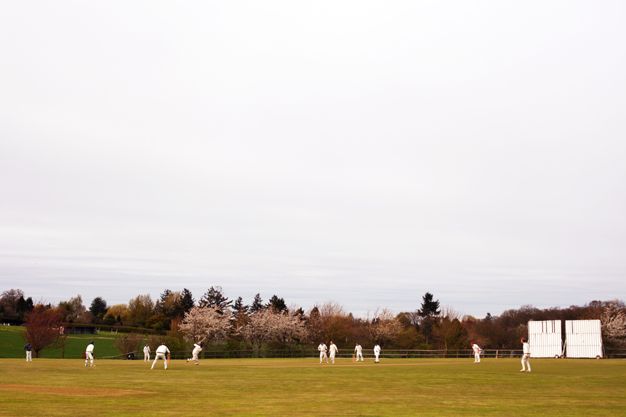 A chilly game of cricket