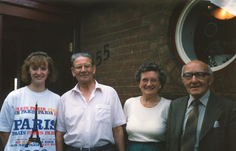 With grand-daughter Fiona and her other grandad, Mr Dean