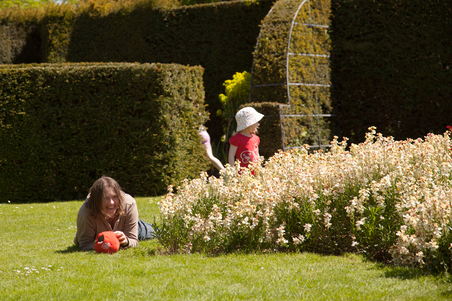 Sarah playing hide-and-seek