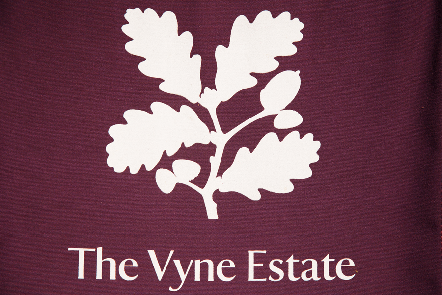 One of the branded deckchairs