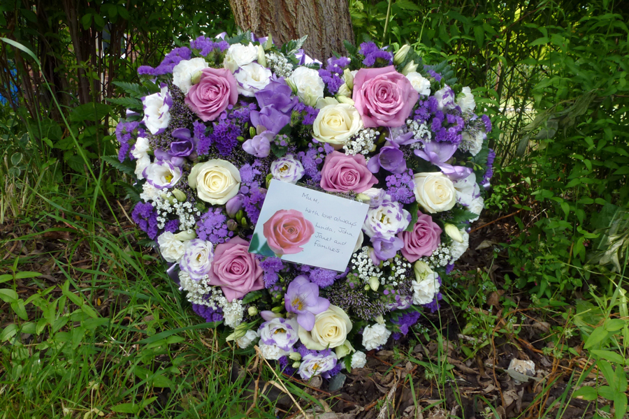 Flowers from Rita's daughters