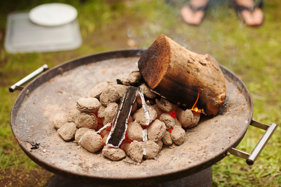 After the BBQ we brought out the fire pit