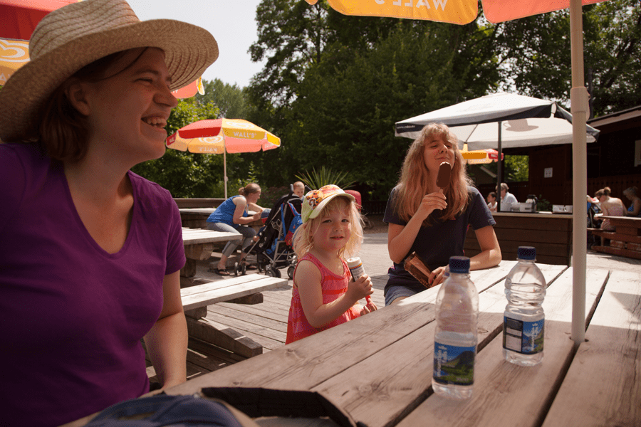 A welcome ice cream on a hot day