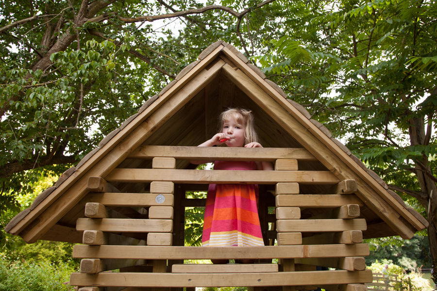 Emily in the house on Ray Mill Island