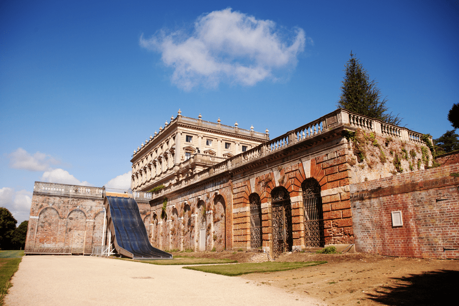 The slide from ground level