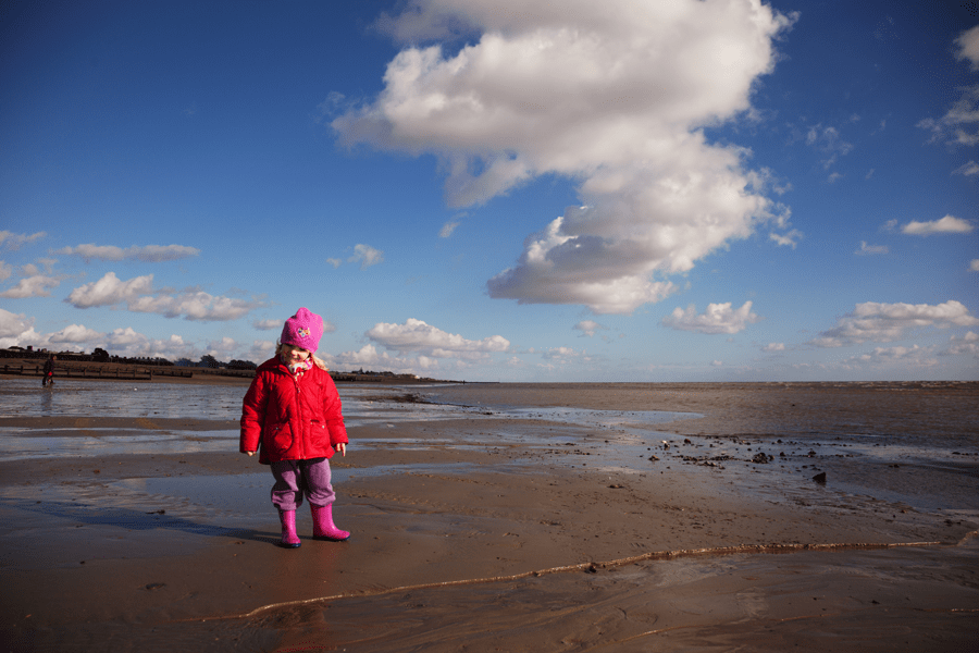 Emily on Littlehampton beach