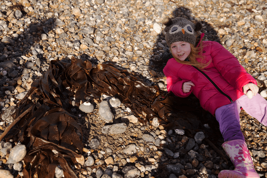 Holly with her picture of herself