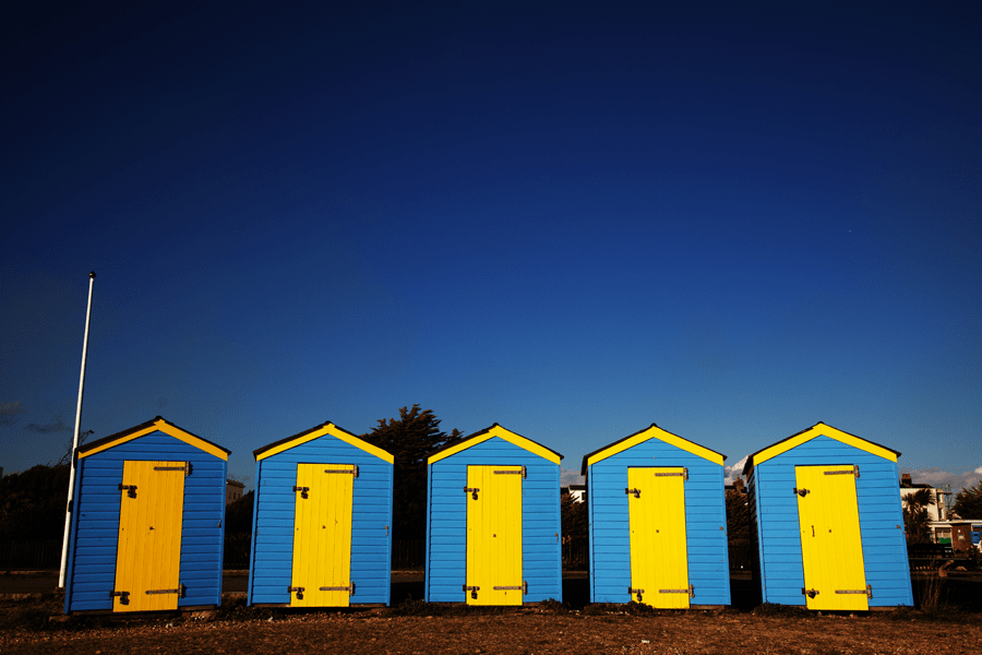 Beach huts
