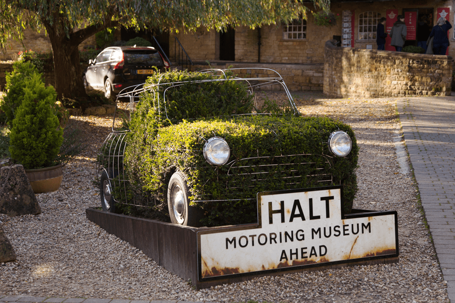 Topiary mini at the Motoring Museum