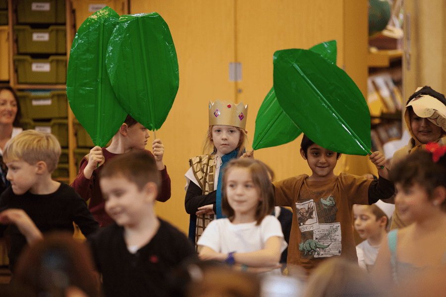 Holly with her attendants