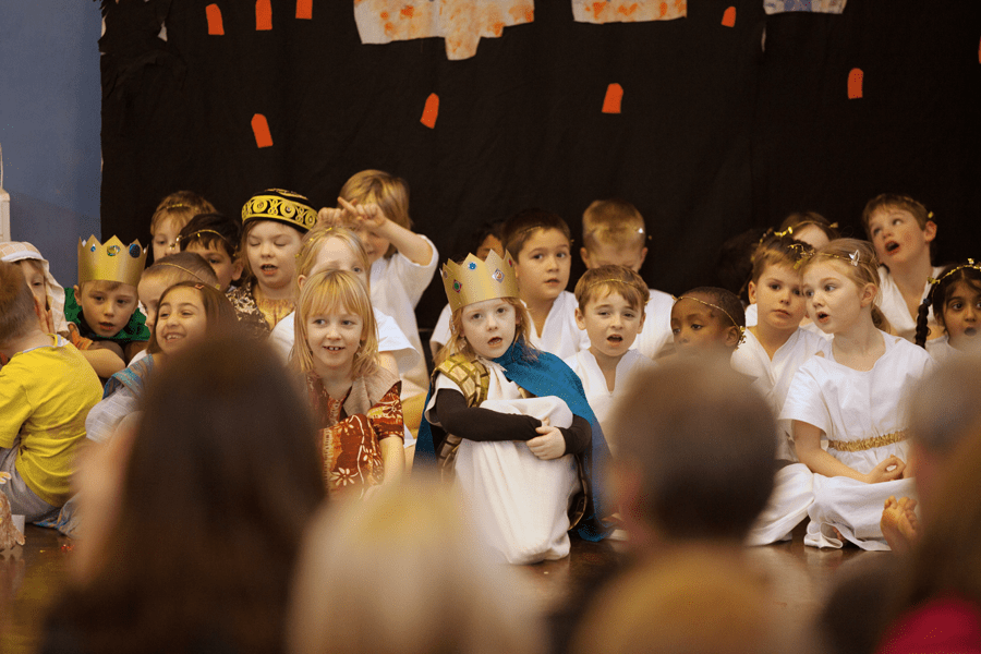 Singing one of the songs