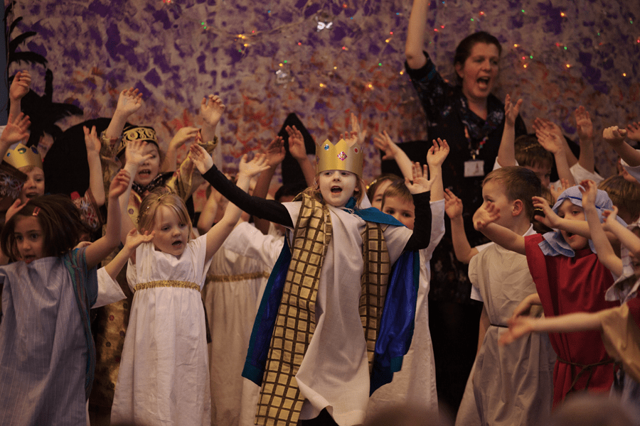 Good to see the teachers joining in too