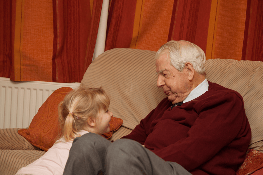 Emily with Uncle Den