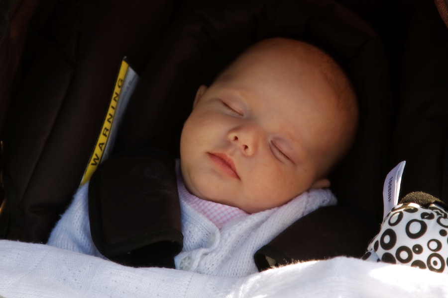 Emily enjoying a sleep