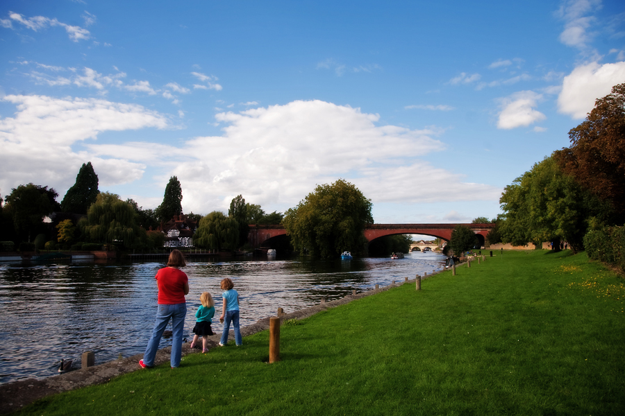 Looking up towards the Sounding Arch