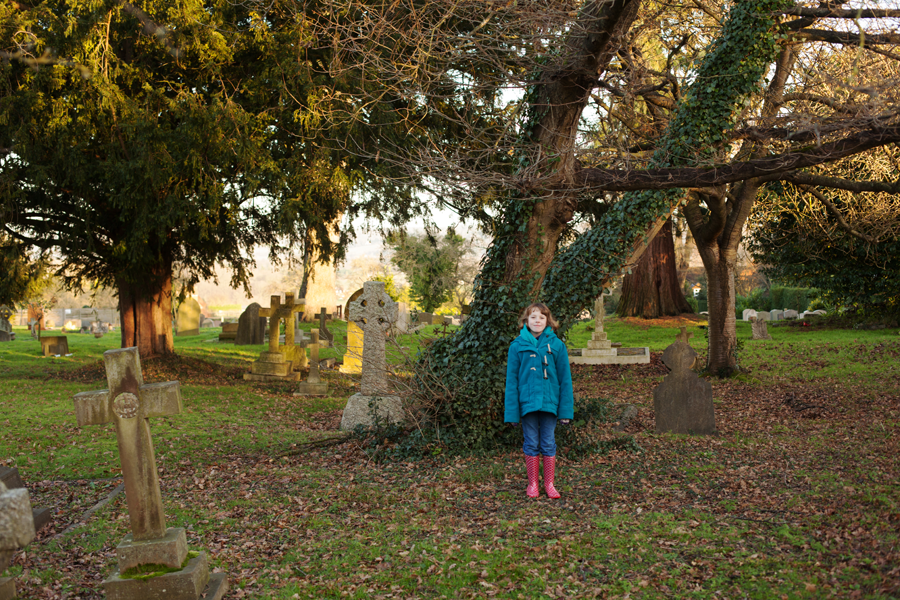 In the churchyard